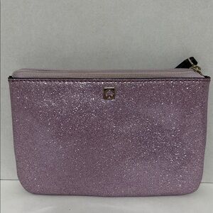 Kate Spade Glitter Zip Pouch - Purple